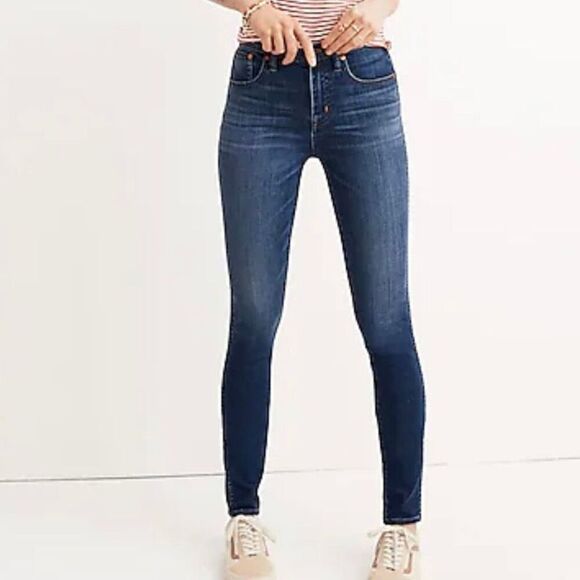 Madewell 10” high rise skinny medium wash size 30 - Picture 1 of 11